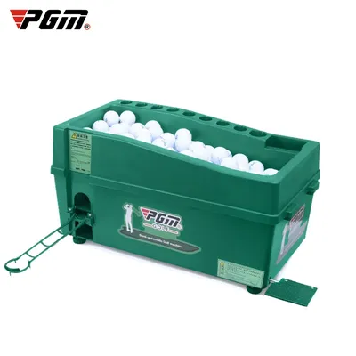 PGM Semi-automatic Golf Ball Machine ABS Material Automatic Golf Ball Dispenser Golf Clubs Holder
