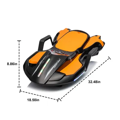 24V Kids Ride On Electric scooter w/ helmet knee pads,2WD 400w wheel-hub motor,Gravity Steering,Use