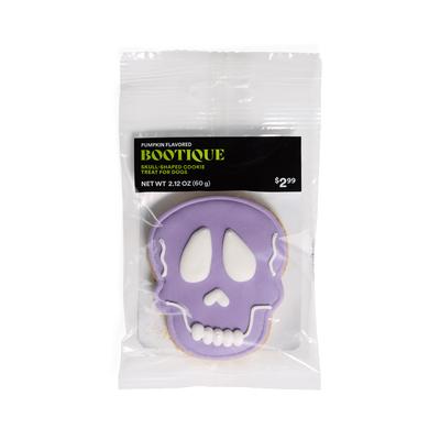 Purple Skull Shaped Dog Cookie 2.12 oz.