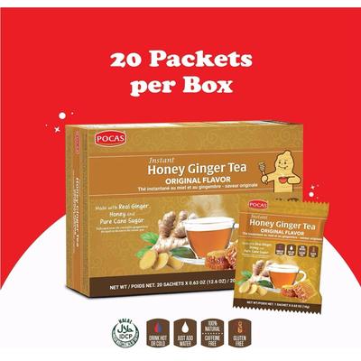 Disney Other | - Instant Tea Powder Ginseng & Ginger Honey Gluten Free/Caffeine Free Tea, 20 | Color: Blue/Yellow | Size: Os