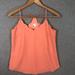 J. Crew Tops | J By J Crew Scalloped Peach Tank Top Size 4 | Color: Orange | Size: 4