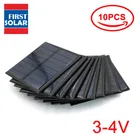 Panneau solaire Poly 3 3.5 4 V VDC 60 120 150 160 250 mA 3V 3.5V 4 V, Mini batterie solaire, chargeur de téléphone Portable, 10 pièces