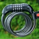 TOSUOD Lucchetto per bicicletta Blocco password antifurto Lucchetto per bici elettrica per mountain bike Blocco password a tre cifre e quattro cifre