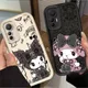 Sanrio K-Kuromi Melody Custodia per Xiaomi 13T 12T 11T 13 12 11 Lite 5G NE POCO X6 X5 X4 GT X3 NFC F3 F4 F5 F6 M6 Pro Cover in silicone