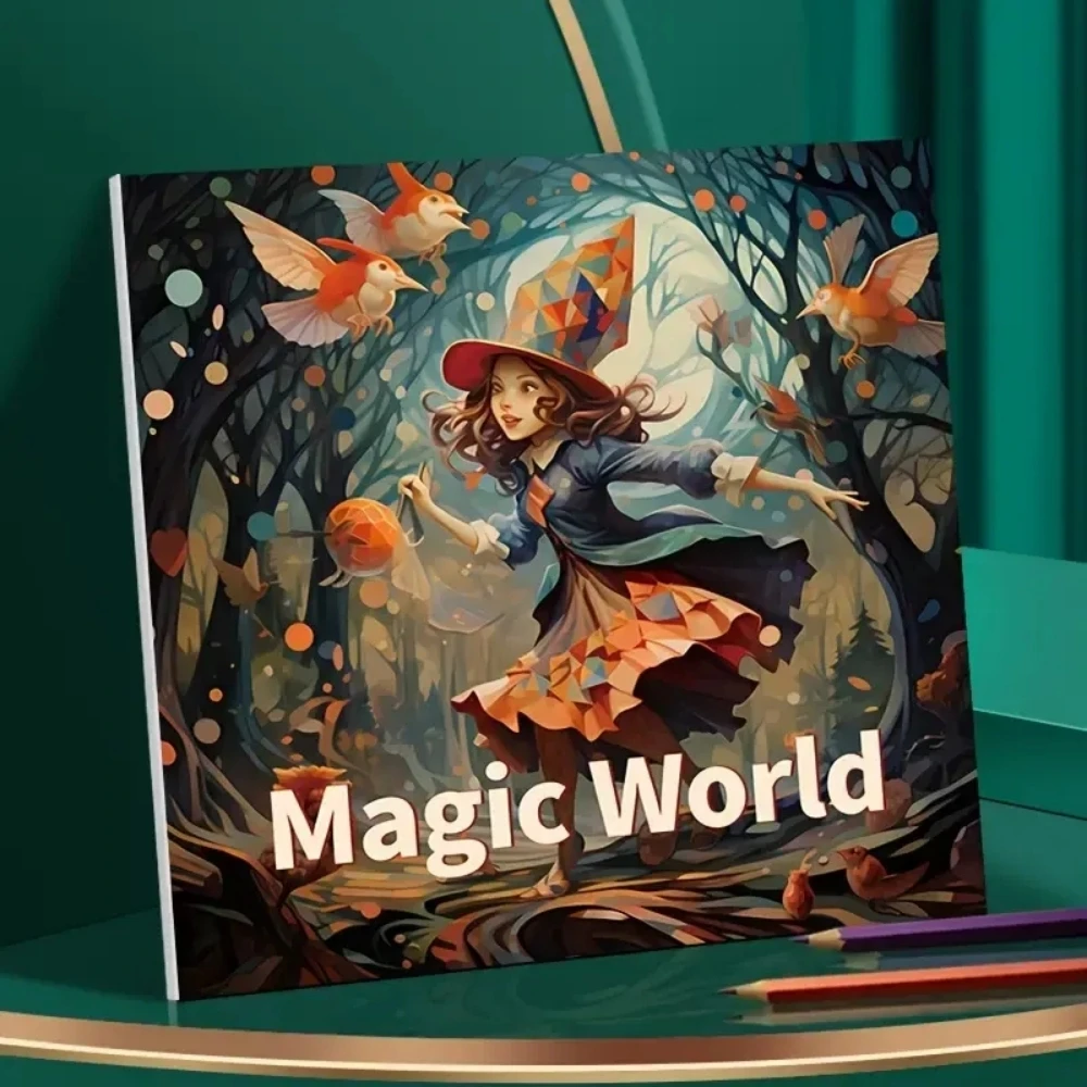 1 Stück Kunst-Malbuch, 22 Seiten, Malbücher, Geschenk für Geburtstagsfeier, Stress abbauen, Zeit totschlagen, Graffiti-Malerei, Zeichnung, Kunstbuch