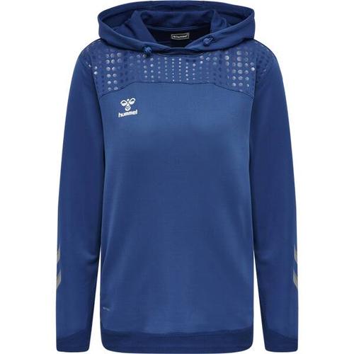 HUMMEL Damen Kapuzensweat hmlLEAD, Größe XL in Blau