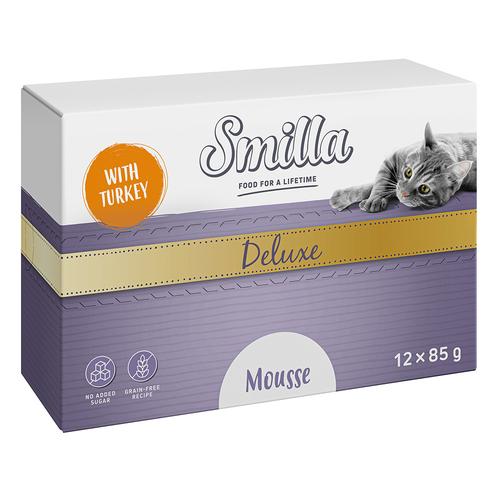 Smilla Deluxe Häppchen 48 x 85 g zum Sonderpreis! - Mousse mit Pute un Basilikum