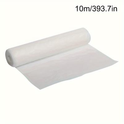 TEMU 10m Roll Range Hood Grease Absorbing Filter Paper - White Oil-proof Sticker, Anti-smoke Kitchen Exhaust Fan Filter, Disposable Paper Splatter Screen Material