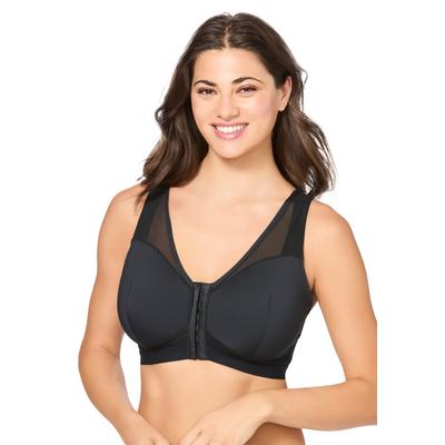 Plus Size Women's The Harper Bra by Leading Lady in Black (Size 54 C/D/DD)