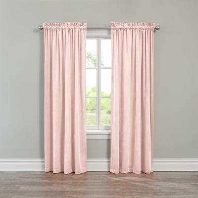 Wide Width BH Studio Velvet Rod-Pocket Panel by BH Studio in Peach (Size 50