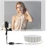 LED Vanity Mirror Light Kit 2-5 Meters Bendable without Cutting Vanity Table Vanity Mirror Dressing Room Dimmable Flexible Strip Kit with Dimmer and Power Supply Mirror not Included