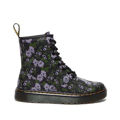 Dr.martens Womens Black Primrose Floral Hydro Zavala Lace Up Boot