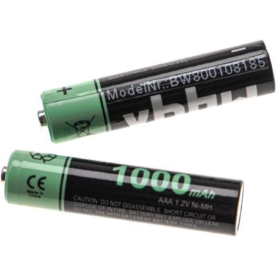 vhbw Akkus AAA, 2 Stück kompatibel mit Logitech R800, RX650, R400, R700 - Akkuzellen, 1000 mAh, 1,2 Image