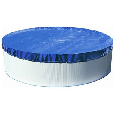 Evolution - Abdeckplane Rund 550 cm Blau mit Übermaß Sommer & Winter Pool Schwimmbad Image