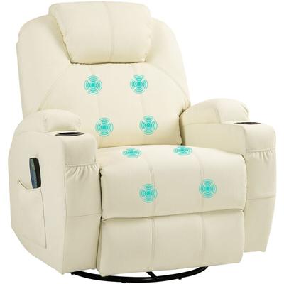 Relaxsessel mit Massagefunktion, Elektrisch Fernsehsessel mit Liegefunktion, Wippfunktion, Drehbar Image