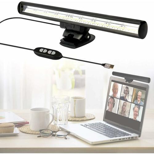 Ulisem LED-Laptop-Lampe, Laptop-Lampe für Videokonferenzen, Schreibtischlampe, USB-Screenbar-Lampen