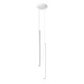 Lampe suspendue acier blanc H 52 cm