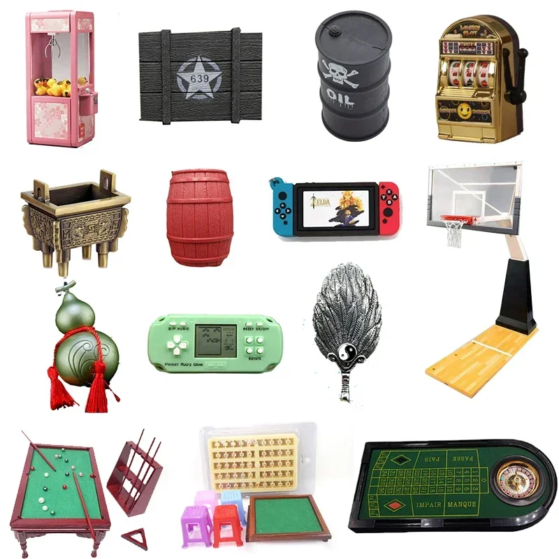 Accessori per la scena della casa delle bambole macchina per artigli in miniatura Mini Console per modelli di gioco in miniatura accessori per casa delle bambole regalo per bambini