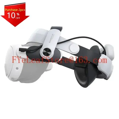 Der bobovr m3 pro arbeitet mit dem meta quest 3 vr headset akku kopfband. Image