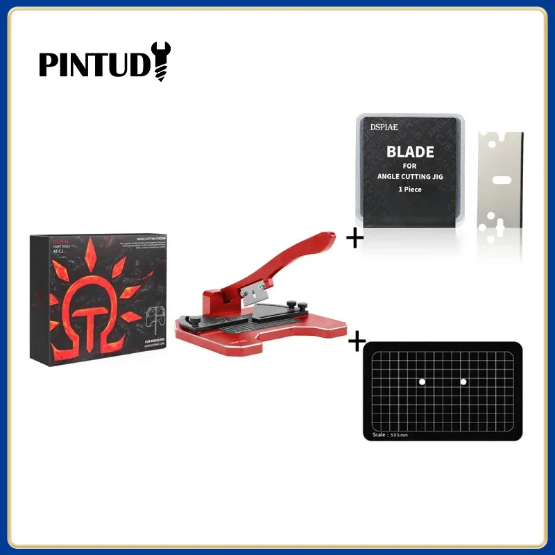Dspiae AT-CJ Engel Schneid station Handwerkzeug set für Präzisions arbeit Aluminium legierung DIY Hobby Modell Werkzeuge rote Kohlenstoffs tahl Klinge Image