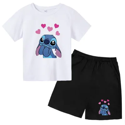 Heißverkauftes T-Shirt für Kinder im Alter von 2 bis 12 Jahren, kurzärmelig + Shorts, 2D-gedruckter Image