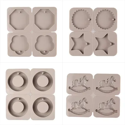 4 Cavity Soap Mold Silicone Forms Making Handmade Hexagonal Aromatherapy Wax Plaster Epoxy Soap
