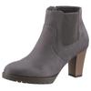 Stiefelette ANISTON SHOES, Damen, Gr. 36, grau, Textil, Veloursleder, elegant, Schuhe, Ankleboots mit seitlichem Stretcheinsatz - NEUE KOLLEKTION