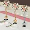 6/10Pcs Crystal Flower Stand Wedding Road Lead Tall Flower Holders Centerpiece Metal Flower Vase