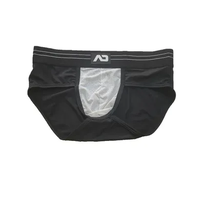 Herren-Slip aus Eisseide, bequem, Milchseide, Eisseide, Mesh, atmungsaktiv, niedrige Taille, Image