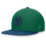 Men's Top of the World Green/Navy Notre Dame Fighting Irish Rally Two-Tone Fitted Hat