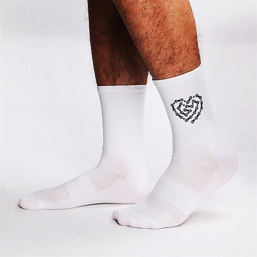 Unisex Socken Kompressionsstrümpfe Fahrradsocken Sportsocken Sportsocken Camping / Wandern Outdoor-Übungen Radfahren / Fahrradfahren Warm Rutschfest Dehnbar 1 Paar Image