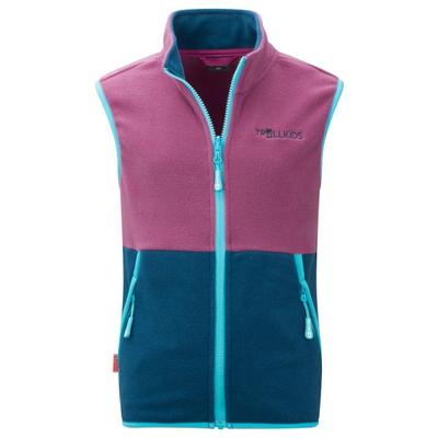 Trollkids - Kid's Kjerag Vest - Fleeceweste Gr 116 blau/lila Image