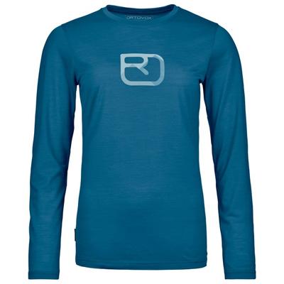 Ortovox - Women's 150 Cool Mountain Silhouette L/S - Merinoshirt Gr S blau Image