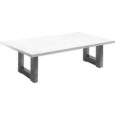 Couchtisch MÄUSBACHER "TOPSELLER", schwarz-weiß (graphit, weiß matt, graphit, weiß matt), B:120cm H:47cm T:70cm, Tische, Couchtisch Eckige Couchtische Holz-Couchtische, Tisch, U-Gestell Image