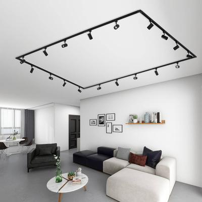 Lindby Schienensystem Linaro, GU10, 18-flammig, schwarz Linaro Lindby, dimmbar, schwarz, für Flurbereich, Metall, Modern Image
