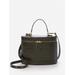 J.McLaughlin Women's Lyla Leather Bucket Bag in Croc Olive