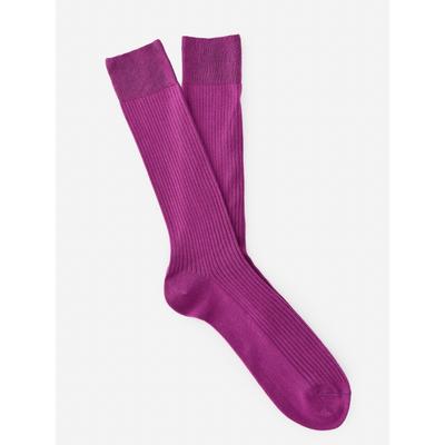 J.McLaughlin Men's Ribbed Socks Ultra Violet | Cotton/Nylon/Spandex