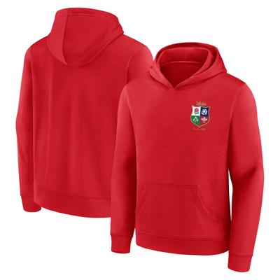 Kapuzenpullover mit kleinem Wappen der British & Irish Lions – Rot – Junior Image