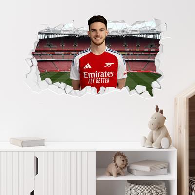 Arsenal Declan Rice 24-25 Wandaufkleber „kaputt“ – 90 cm Breite x 50 cm Höhe Image
