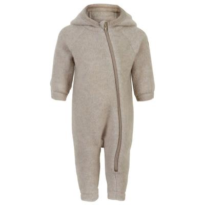 Mikk-Line - Wool Baby Suit with Ears - Overall Gr 56 grau