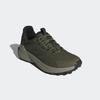 Wanderschuh ADIDAS TERREX "TERREX TRAILMAKER 2.0 LEATHER", Gr. 43, grün (olive strata, olive strata, silber pebble), Leder, Textil, sportlich, Schuhe