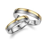 Trauring MARRYA Titan Ringe Trauringe Eheringe Partnerringe Gr. 54, gold (herren ring, silber, gold), Fingerringe, Damen, 54, Titan