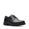 Schnürschuh CLARKS "BatcombeTieGTX", Herren, Gr. 43, schwarz (schwarz leather), Leder, casual, Schuhe, Business Schuh, Anzugschuh, Komfortschuh mit wasserdichter Gore-Tex