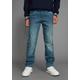 Stretch-Jeans KANGAROOS "regular fit mit geradem Beinverlauf", Jungen, Gr. 170, N-Gr, blau (blau stone used), Denim/Jeans, Obermaterial: 98% Baumwolle, 2% Elasthan, Basic, Basic lang, Jeans, bequeme Passform, gerades Bein, niedrige Leibhöhe
