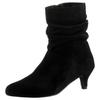 Stiefelette ANISTON SHOES, Damen, Gr. 40, schwarz, Microfaser, Textil, Veloursleder, elegant, Schuhe, Boots mit slouchy Schaft - NEUE KOLLEKTION