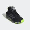 Wanderschuh ADIDAS SPORTSWEAR "FORTATRAIL KIDS", Gr. 31, schwarz (core schwarz, iron metallic, lucid lemon), Textil, Synthetik, sportlich, Schuhe