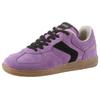 Sneaker VERBENAS "Sora", Damen, Gr. 39, schwarz (flieder, schwarz), Veloursleder, sportlich, Schuhe Sneaker Retrosneaker, Schnürschuh, Freizeitschuh, Halbschuh mit weichem Schaftrand