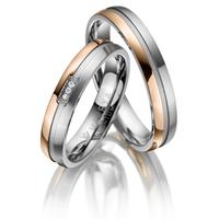 Trauring MARRYA Titan Ringe Trauringe Eheringe Partnerringe Gr. 66, gold (damen ring, gold, silber), Fingerringe, Damen, 66, Titan