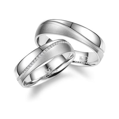 Trauring MARRYA "Silber Ringe Trauringe Eheringe Partnerringe" Gr. 48, silber (damen ring, silber), Fingerringe, Damen, 