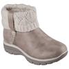 Winterboots SKECHERS "EASY GOING-", Damen, Gr. 39, grau (taupe), Lederimitat, Textil, used, casual, Schuhe, Winterschuh, Schlupfstiefel mit 3M Scotchgard-Imprägnierung